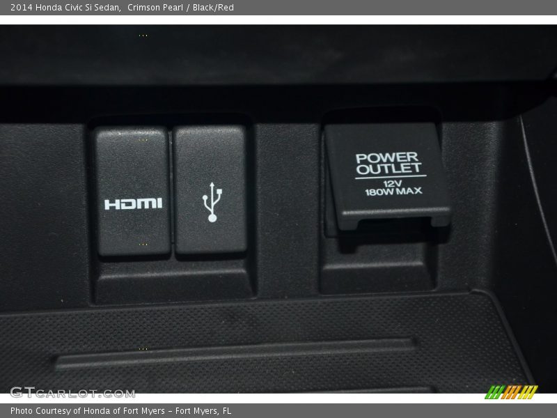 Crimson Pearl / Black/Red 2014 Honda Civic Si Sedan