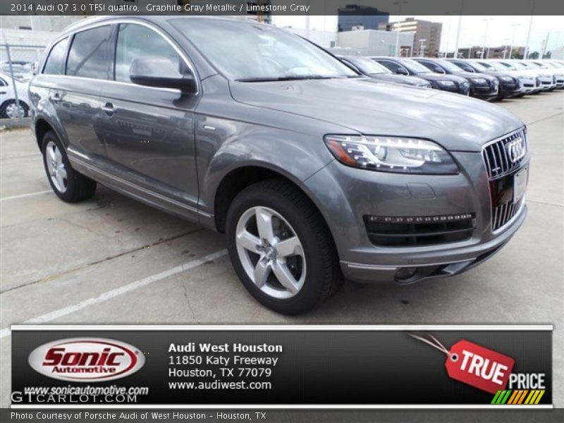 Graphite Gray Metallic / Limestone Gray 2014 Audi Q7 3.0 TFSI quattro