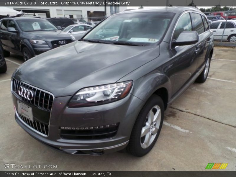 Graphite Gray Metallic / Limestone Gray 2014 Audi Q7 3.0 TFSI quattro