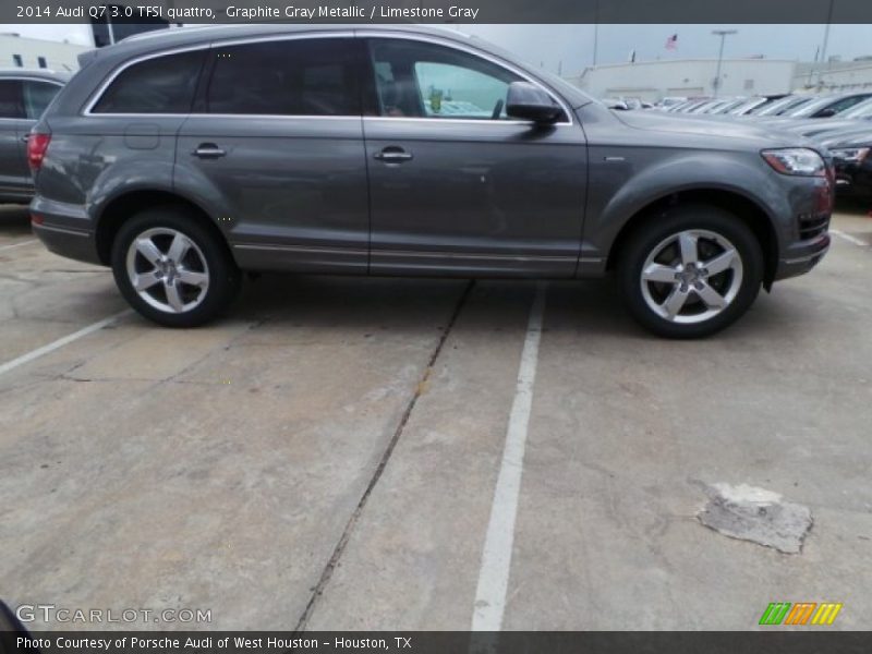 Graphite Gray Metallic / Limestone Gray 2014 Audi Q7 3.0 TFSI quattro