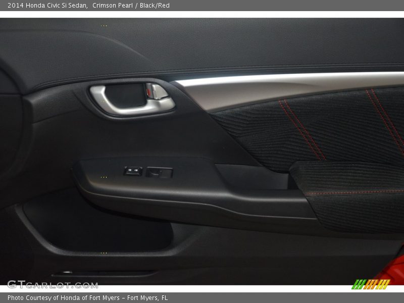 Crimson Pearl / Black/Red 2014 Honda Civic Si Sedan