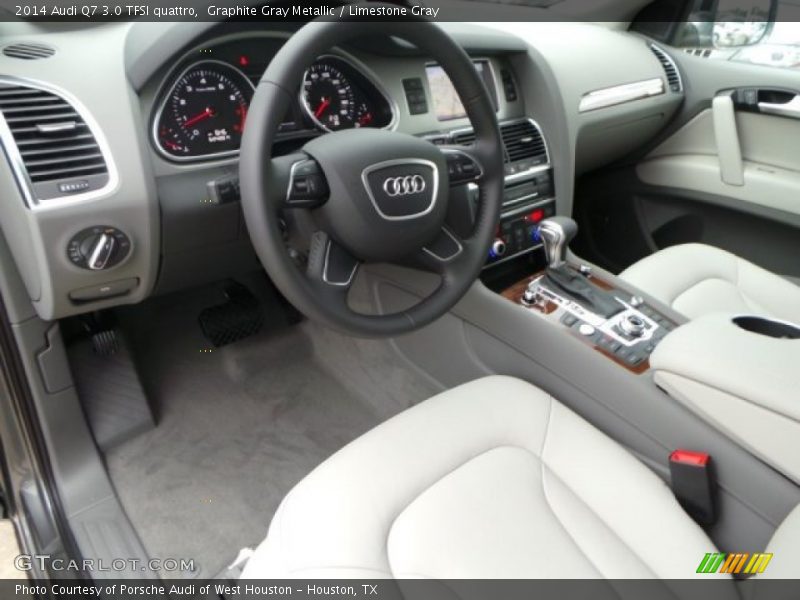  2014 Q7 3.0 TFSI quattro Limestone Gray Interior
