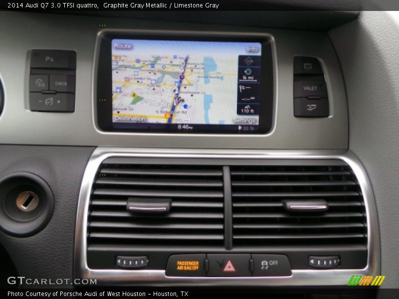 Graphite Gray Metallic / Limestone Gray 2014 Audi Q7 3.0 TFSI quattro
