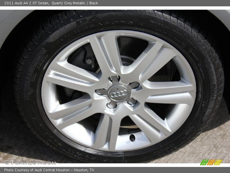Quartz Grey Metallic / Black 2011 Audi A4 2.0T Sedan