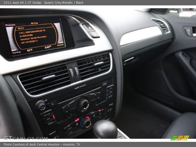 Quartz Grey Metallic / Black 2011 Audi A4 2.0T Sedan