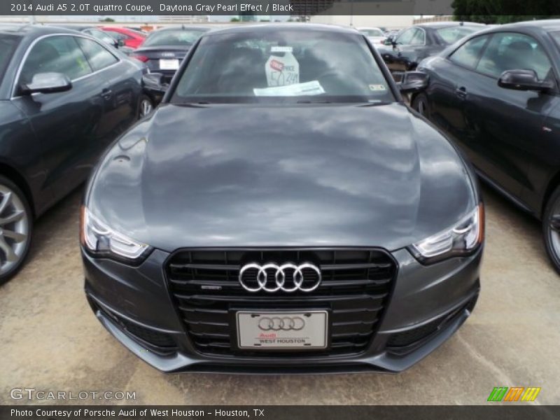 Daytona Gray Pearl Effect / Black 2014 Audi A5 2.0T quattro Coupe