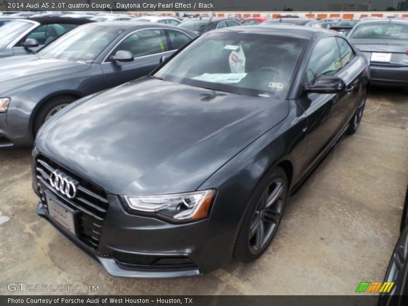 Daytona Gray Pearl Effect / Black 2014 Audi A5 2.0T quattro Coupe