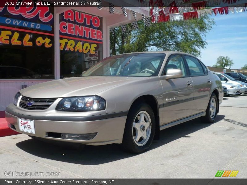 Sandrift Metallic / Neutral 2002 Chevrolet Impala LS