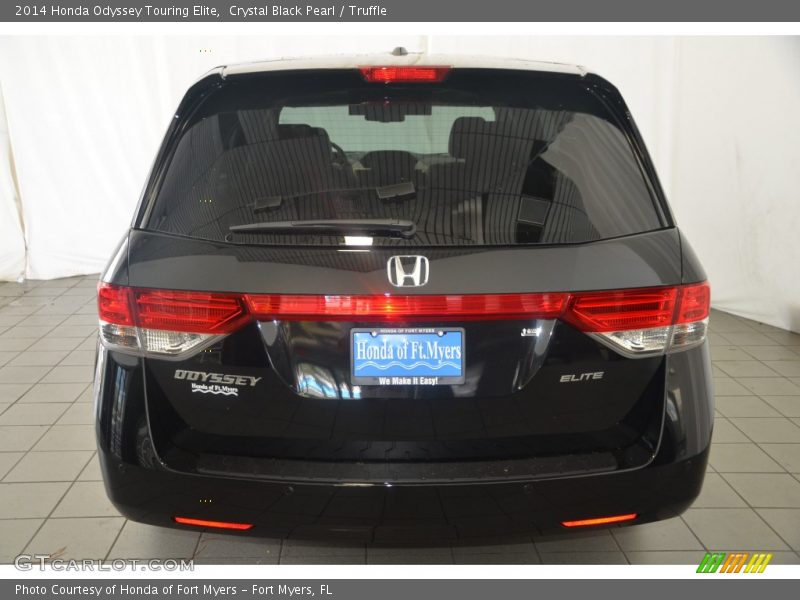 Crystal Black Pearl / Truffle 2014 Honda Odyssey Touring Elite