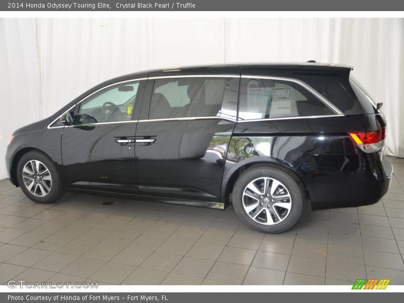 Crystal Black Pearl / Truffle 2014 Honda Odyssey Touring Elite