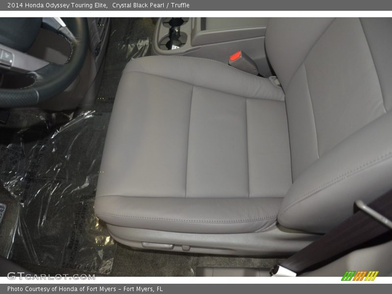 Crystal Black Pearl / Truffle 2014 Honda Odyssey Touring Elite