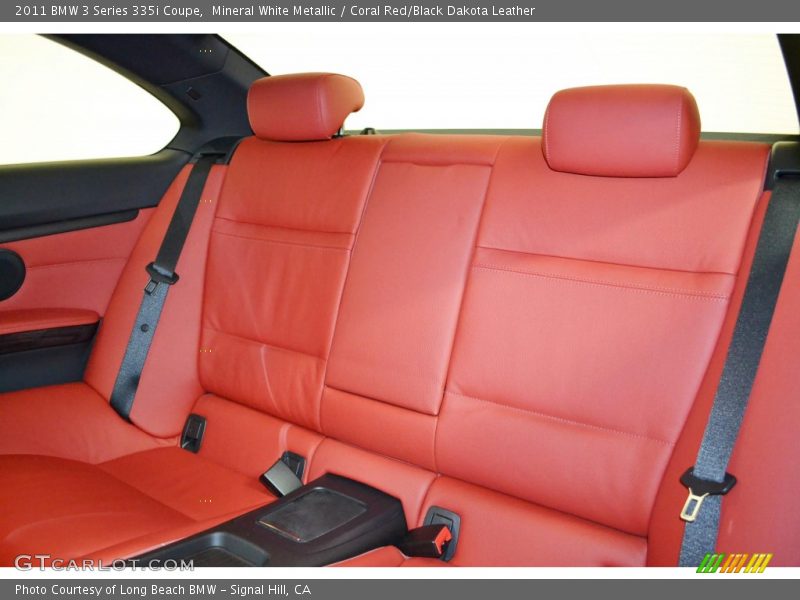 Mineral White Metallic / Coral Red/Black Dakota Leather 2011 BMW 3 Series 335i Coupe