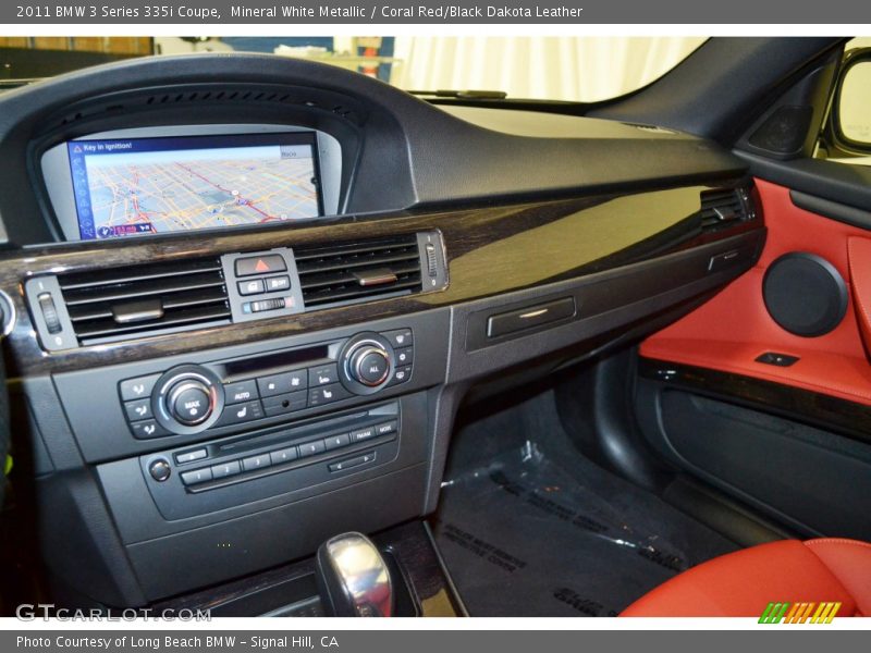 Mineral White Metallic / Coral Red/Black Dakota Leather 2011 BMW 3 Series 335i Coupe