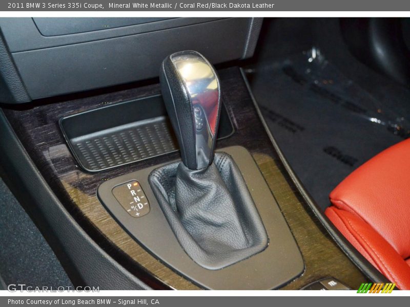 Mineral White Metallic / Coral Red/Black Dakota Leather 2011 BMW 3 Series 335i Coupe
