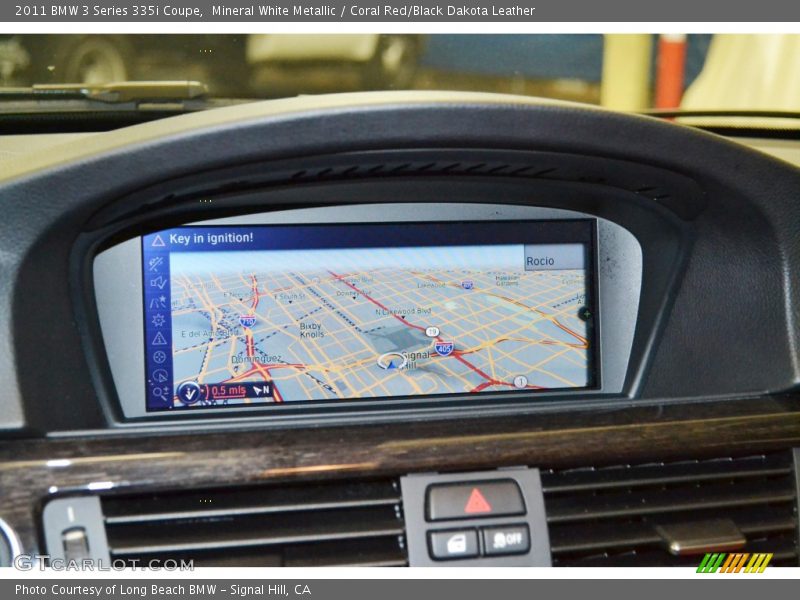 Mineral White Metallic / Coral Red/Black Dakota Leather 2011 BMW 3 Series 335i Coupe
