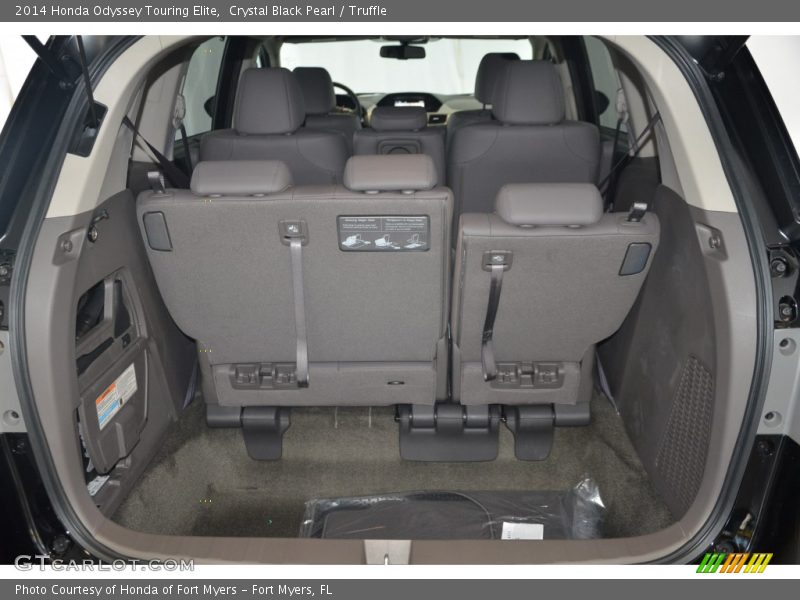 Crystal Black Pearl / Truffle 2014 Honda Odyssey Touring Elite