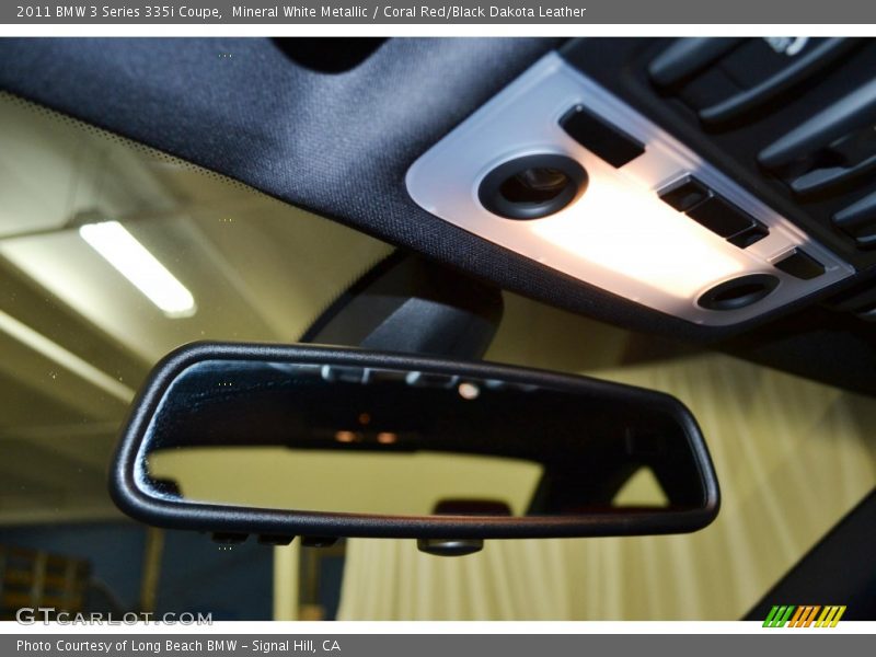 Mineral White Metallic / Coral Red/Black Dakota Leather 2011 BMW 3 Series 335i Coupe