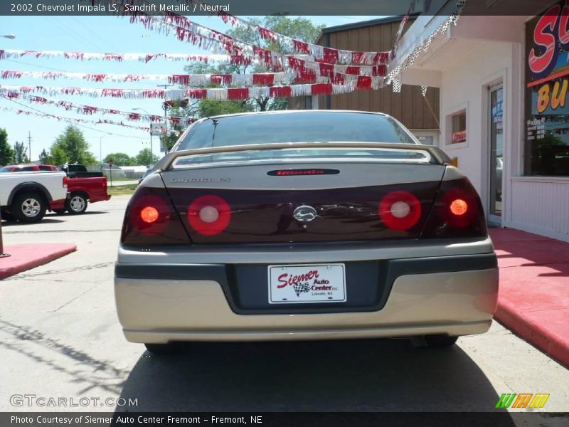 Sandrift Metallic / Neutral 2002 Chevrolet Impala LS