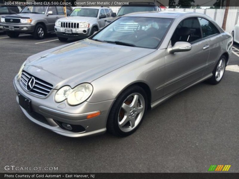 Desert Silver Metallic / Charcoal 2004 Mercedes-Benz CLK 500 Coupe