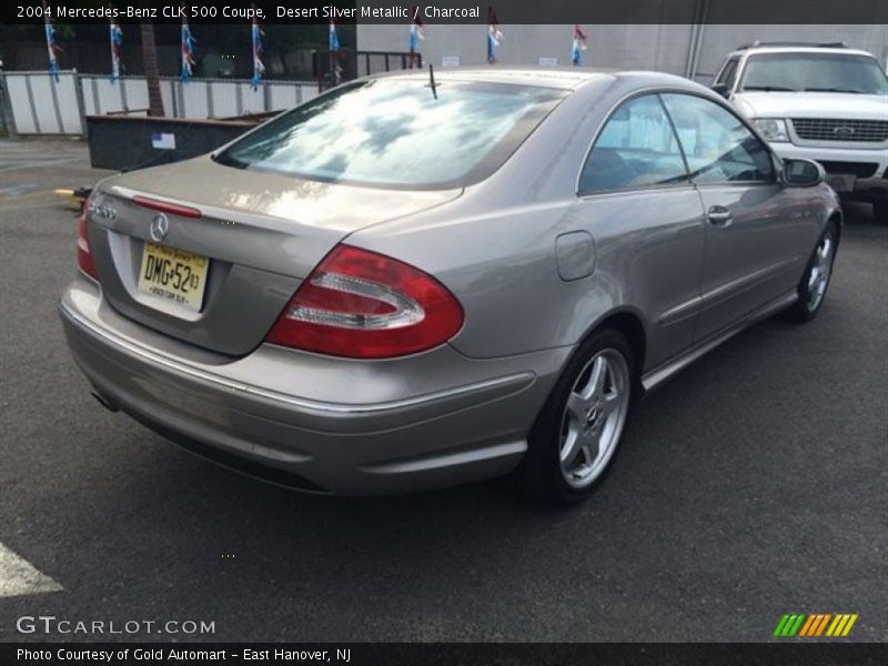 Desert Silver Metallic / Charcoal 2004 Mercedes-Benz CLK 500 Coupe