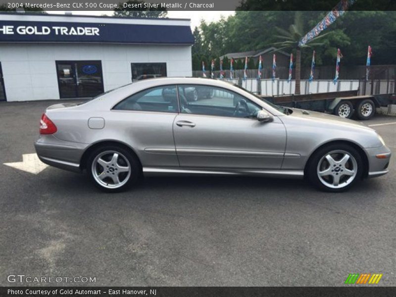 Desert Silver Metallic / Charcoal 2004 Mercedes-Benz CLK 500 Coupe