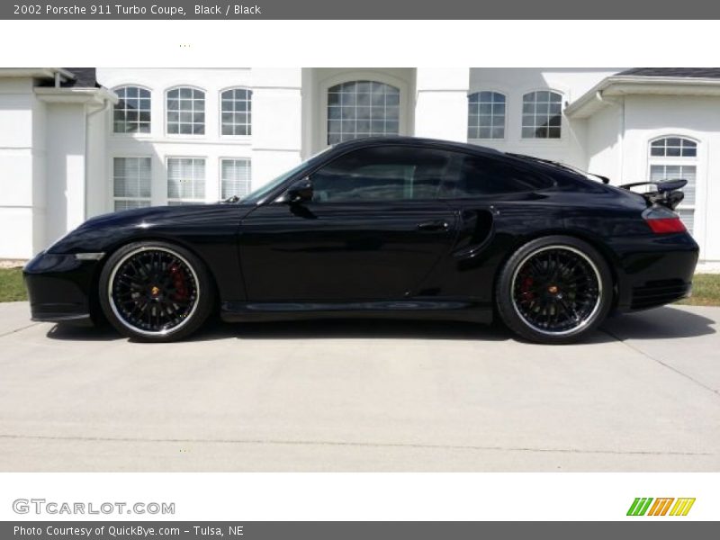 Black / Black 2002 Porsche 911 Turbo Coupe
