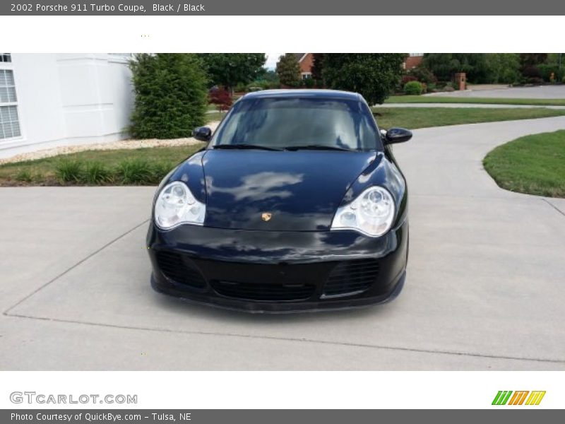 Black / Black 2002 Porsche 911 Turbo Coupe
