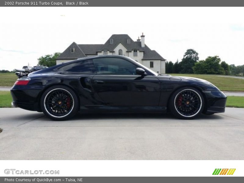 Black / Black 2002 Porsche 911 Turbo Coupe