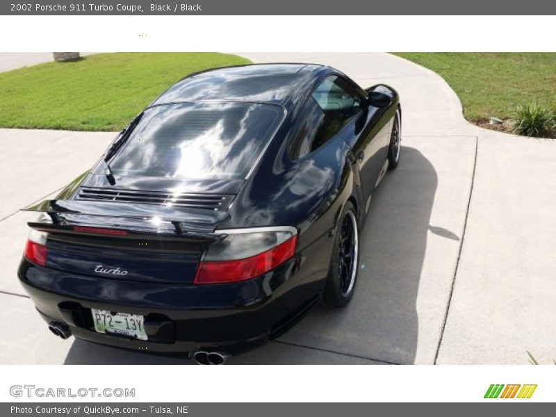 Black / Black 2002 Porsche 911 Turbo Coupe