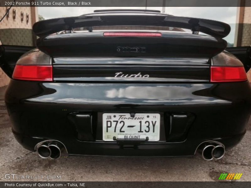Black / Black 2002 Porsche 911 Turbo Coupe