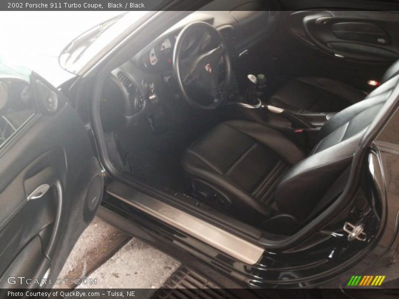Black / Black 2002 Porsche 911 Turbo Coupe