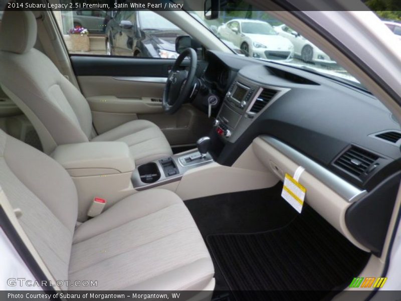 Satin White Pearl / Ivory 2014 Subaru Legacy 2.5i Premium