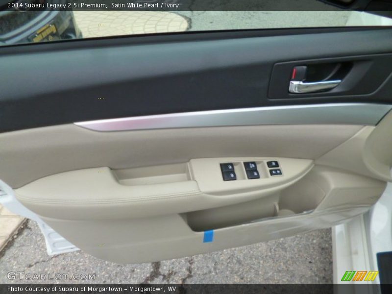 Satin White Pearl / Ivory 2014 Subaru Legacy 2.5i Premium