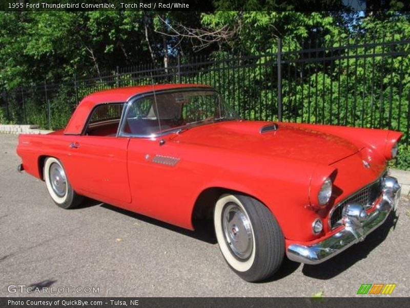 Torch Red / Red/White 1955 Ford Thunderbird Convertible