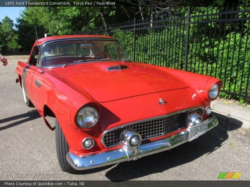Torch Red / Red/White 1955 Ford Thunderbird Convertible