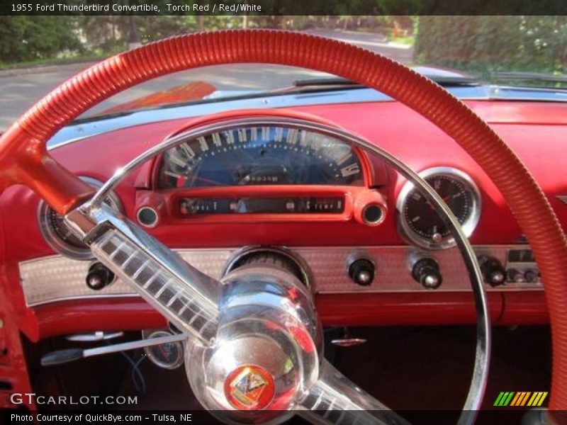 Torch Red / Red/White 1955 Ford Thunderbird Convertible