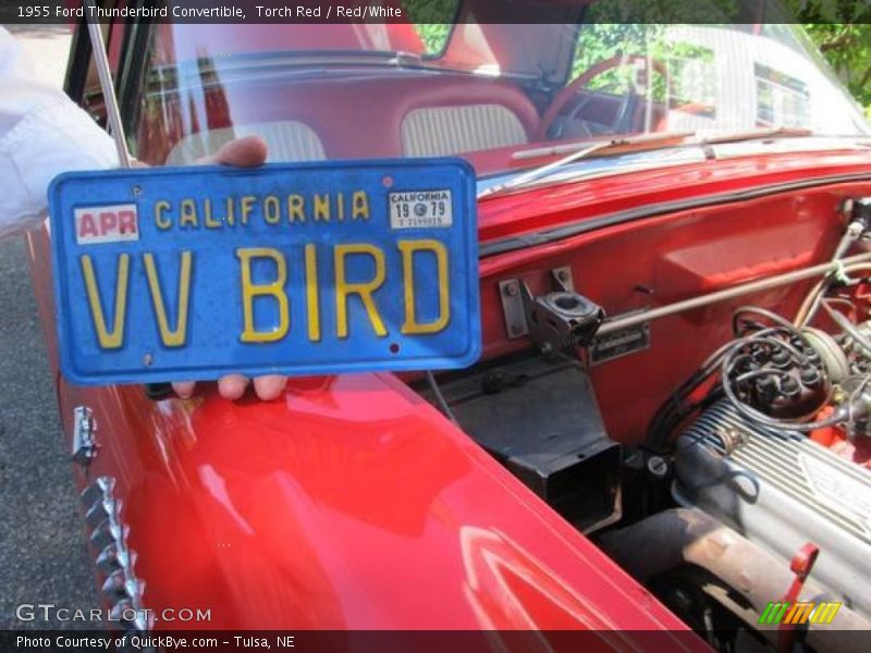 Torch Red / Red/White 1955 Ford Thunderbird Convertible