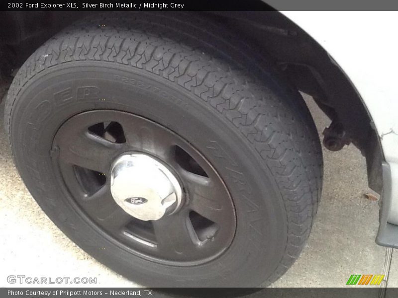 Silver Birch Metallic / Midnight Grey 2002 Ford Explorer XLS