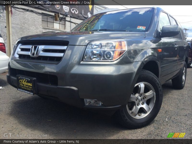 Aberdeen Green Metallic / Gray 2007 Honda Pilot EX-L 4WD