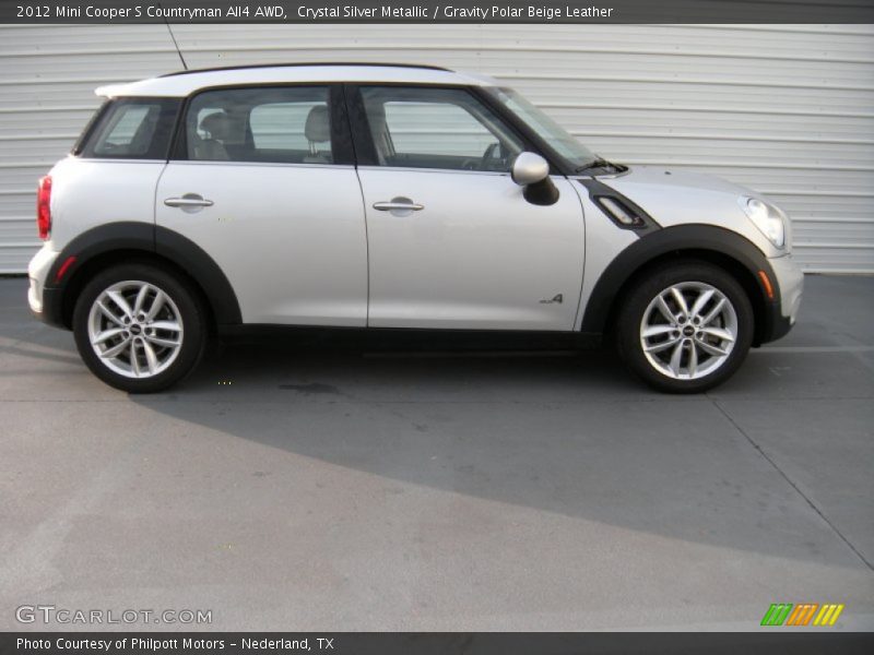 Crystal Silver Metallic / Gravity Polar Beige Leather 2012 Mini Cooper S Countryman All4 AWD