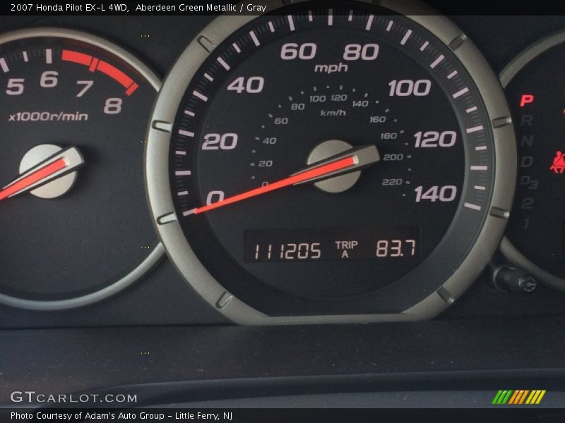 Aberdeen Green Metallic / Gray 2007 Honda Pilot EX-L 4WD