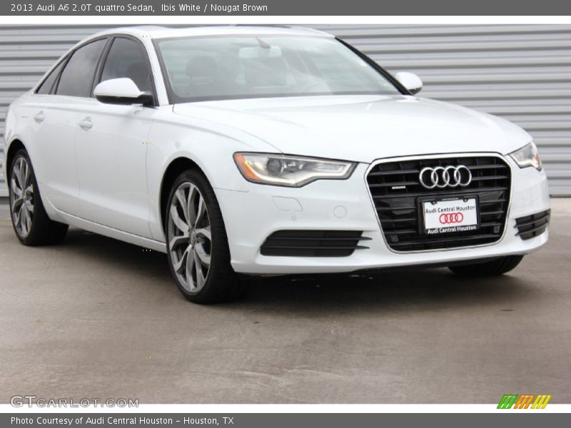Ibis White / Nougat Brown 2013 Audi A6 2.0T quattro Sedan