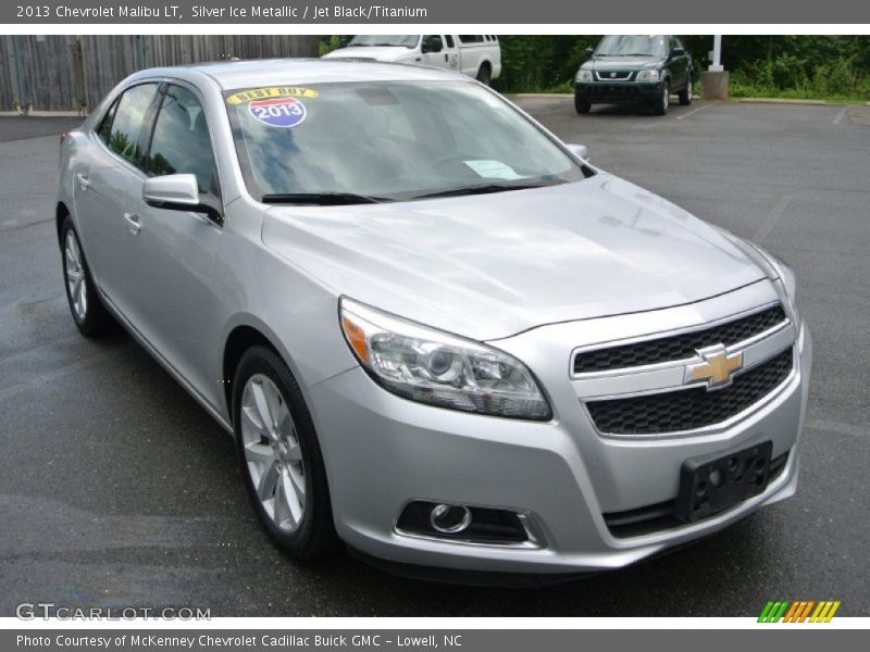 Silver Ice Metallic / Jet Black/Titanium 2013 Chevrolet Malibu LT