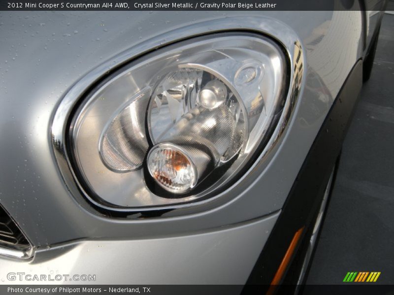 Crystal Silver Metallic / Gravity Polar Beige Leather 2012 Mini Cooper S Countryman All4 AWD
