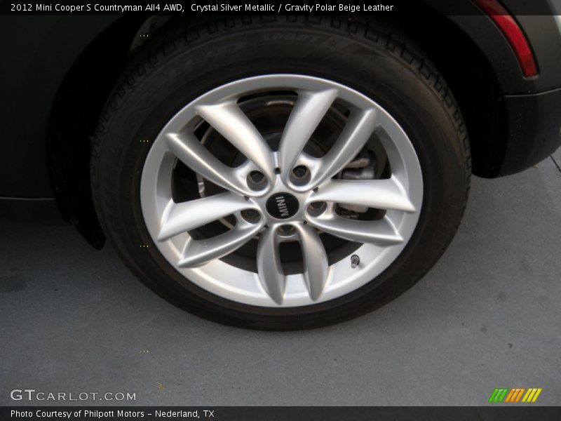 Crystal Silver Metallic / Gravity Polar Beige Leather 2012 Mini Cooper S Countryman All4 AWD