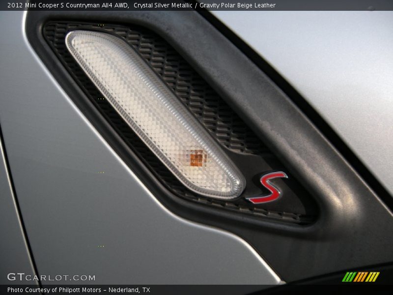 Crystal Silver Metallic / Gravity Polar Beige Leather 2012 Mini Cooper S Countryman All4 AWD