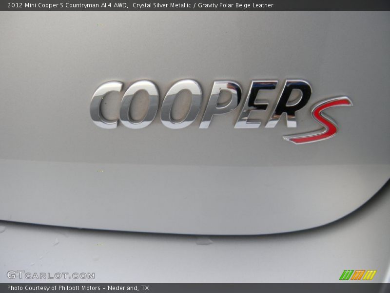 Crystal Silver Metallic / Gravity Polar Beige Leather 2012 Mini Cooper S Countryman All4 AWD