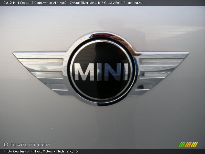 Crystal Silver Metallic / Gravity Polar Beige Leather 2012 Mini Cooper S Countryman All4 AWD