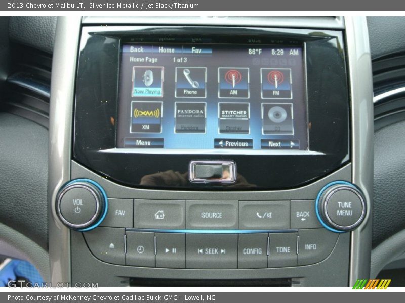 Silver Ice Metallic / Jet Black/Titanium 2013 Chevrolet Malibu LT