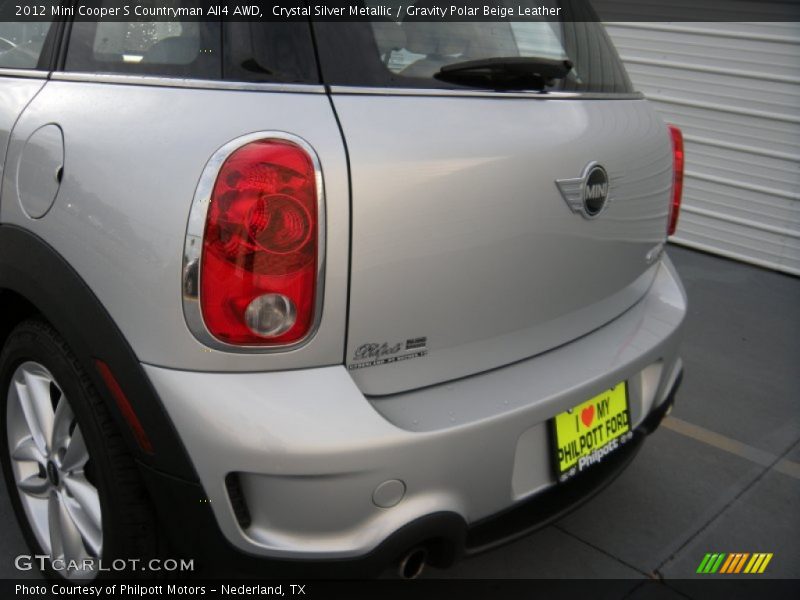 Crystal Silver Metallic / Gravity Polar Beige Leather 2012 Mini Cooper S Countryman All4 AWD